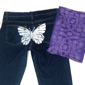 BUTTERFLY JEANS SET 💜🦋